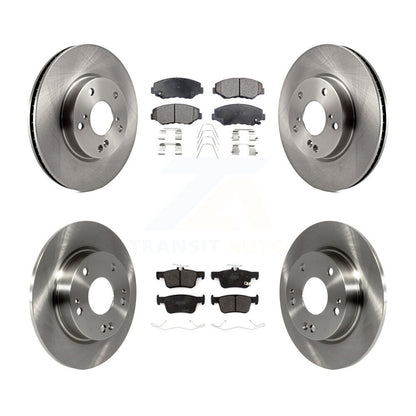 Kit de rotors de frein à disque avant et arrière et plaquettes semi-métalliques pour Honda Civic