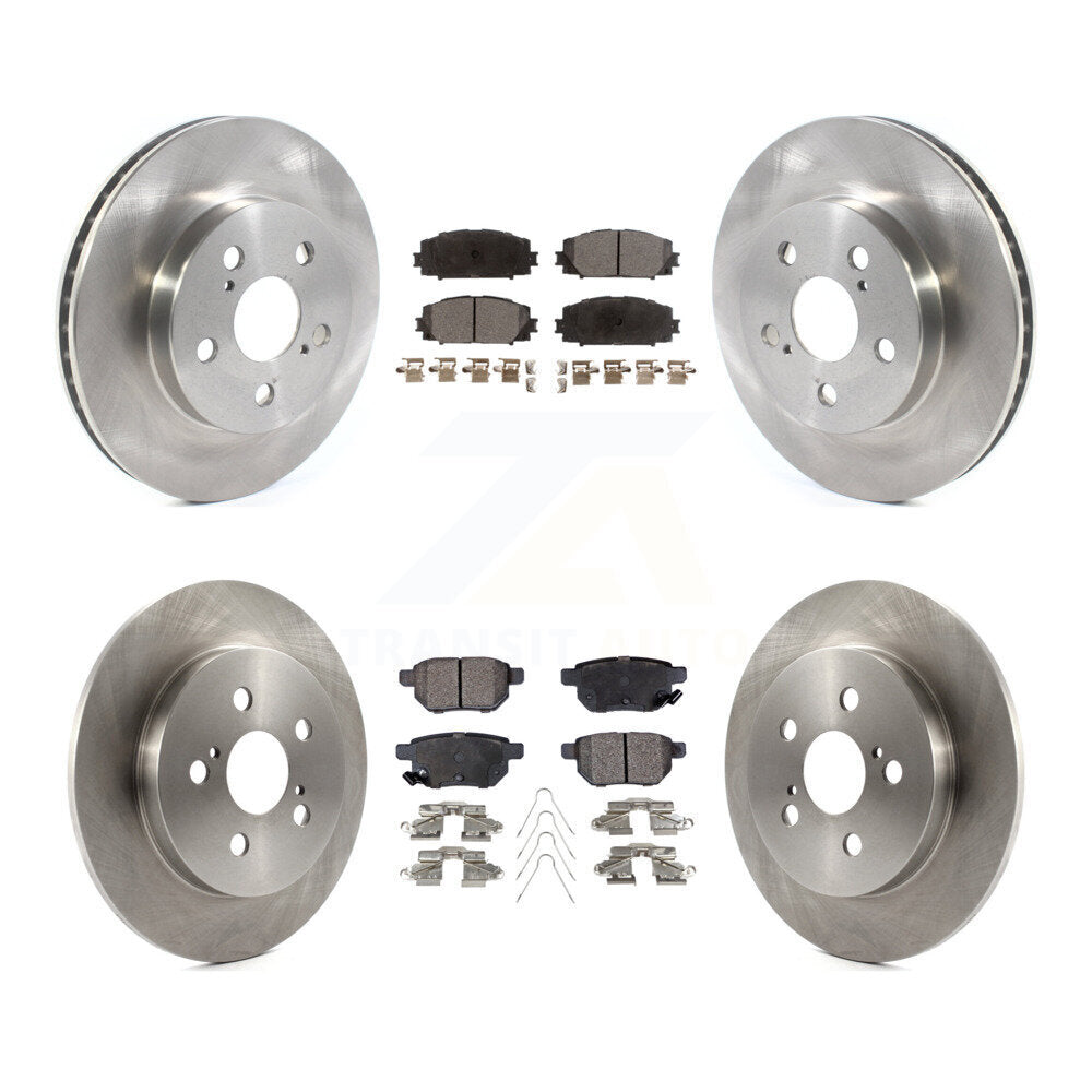 Kit de plaquettes semi-métalliques de Rotor de frein à disque avant et arrière, pour Toyota Corolla Prius Prim