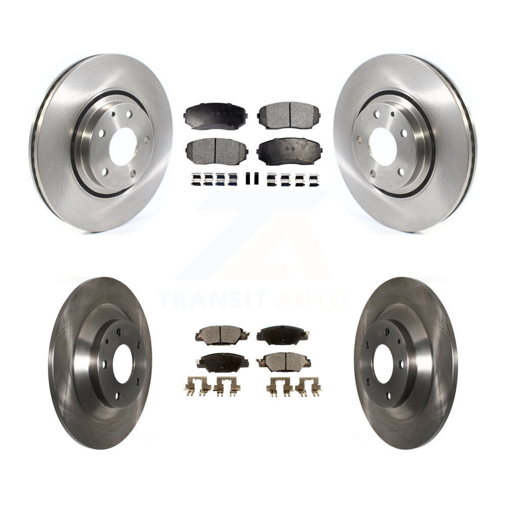Kit de rotor de frein avant et arrière et plaquettes semi-métalliques pour Mazda CX-5 Turbocharge 19-23