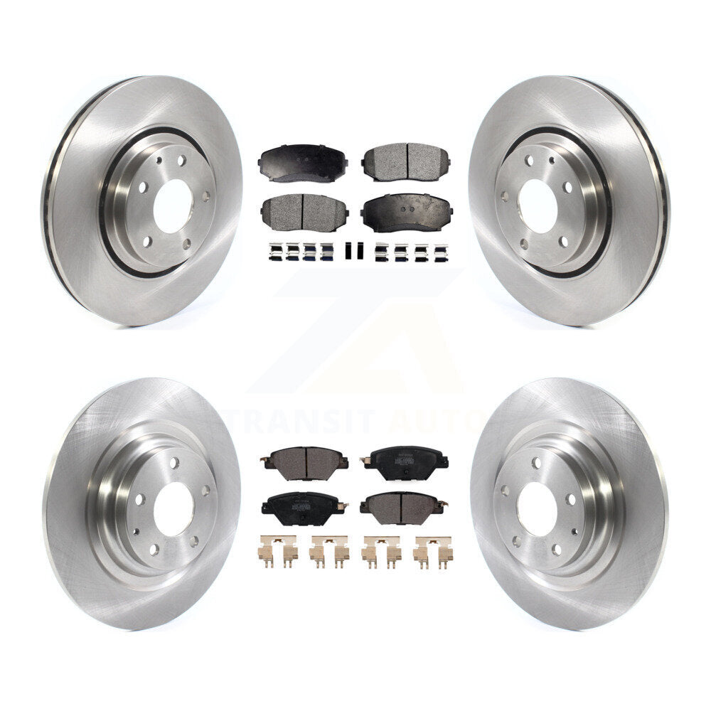 Kit de rotors de frein à disque avant et arrière et plaquettes semi-métalliques pour Mazda CX-2016 – 2023