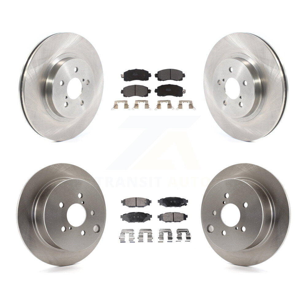 Kit de rotor de frein à disque avant et arrière et plaquettes semi-métalliques pour Subaru Crosstrek Imprez