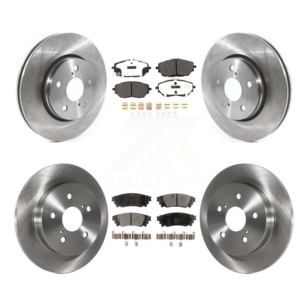 Kit de disques de frein à disque avant et arrière et plaquettes semi-métalliques pour Toyota C-HR 2018