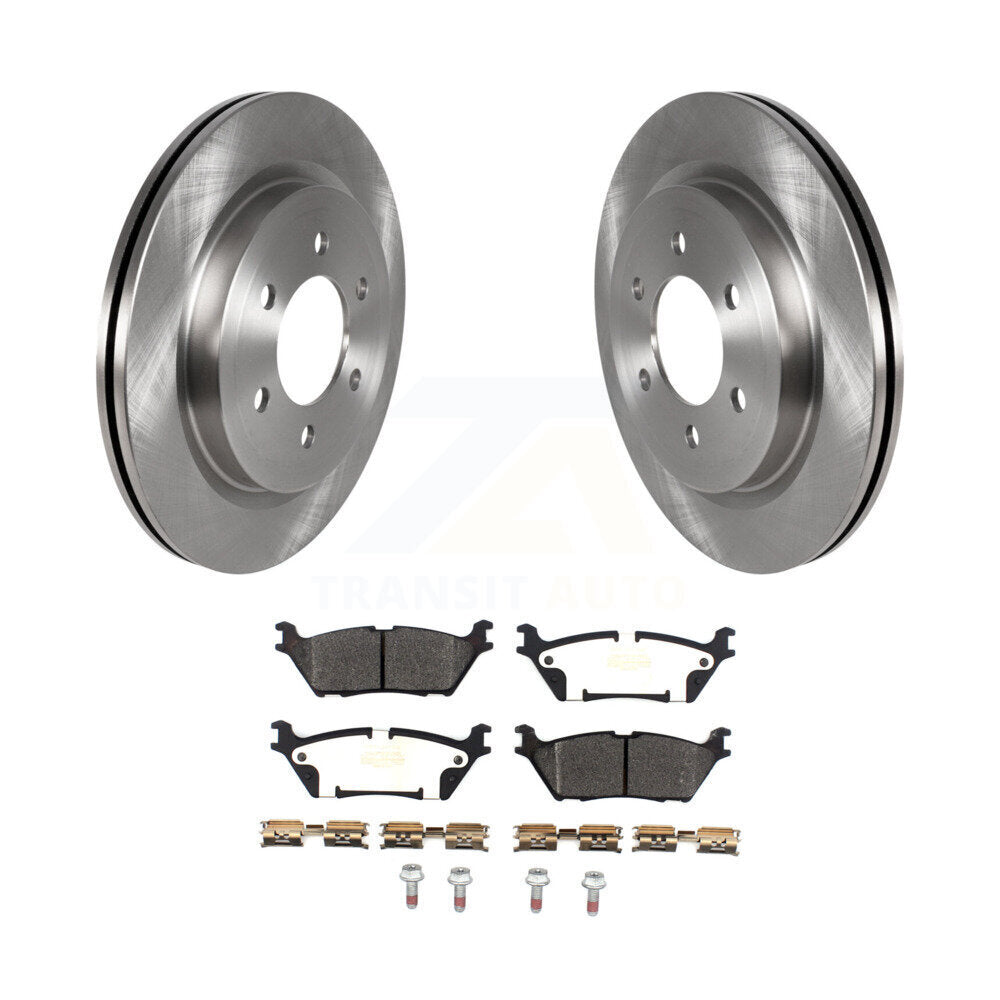 Rotors de frein à disque arrière et Kit de plaquettes semi-métalliques pour Ford F-150 Expedition Lincol