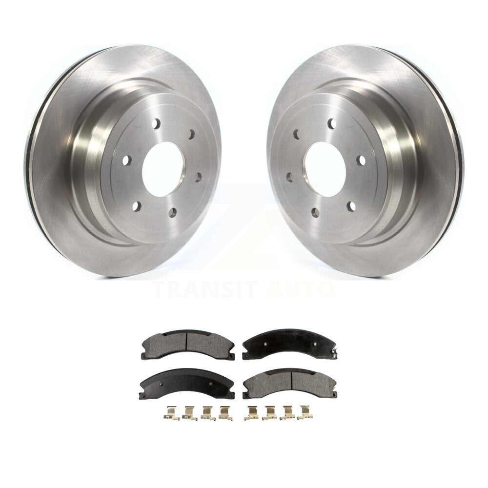 Kit de disques de frein à disque arrière et plaquettes semi-métalliques pour Nissan TITAN XD 2016 – 2024