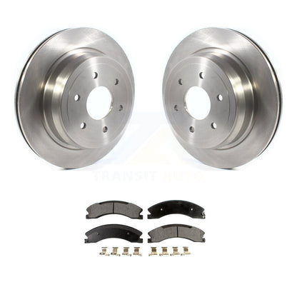 Kit de disques de frein à disque arrière et plaquettes semi-métalliques pour Nissan TITAN XD 2016 – 2024