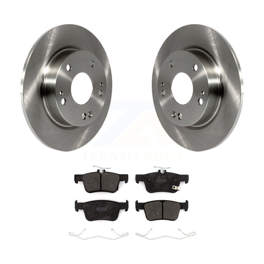 Kit de disques de frein à disque arrière et plaquettes semi-métalliques pour Honda Civic Insight