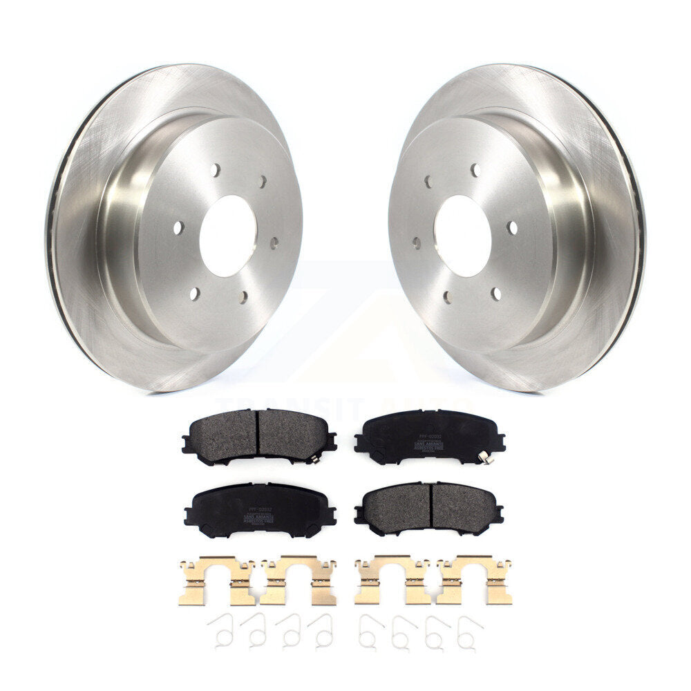 Kit de disques de frein à disque arrière et de plaquettes semi-métalliques pour Nissan TITAN 2017 – 2023