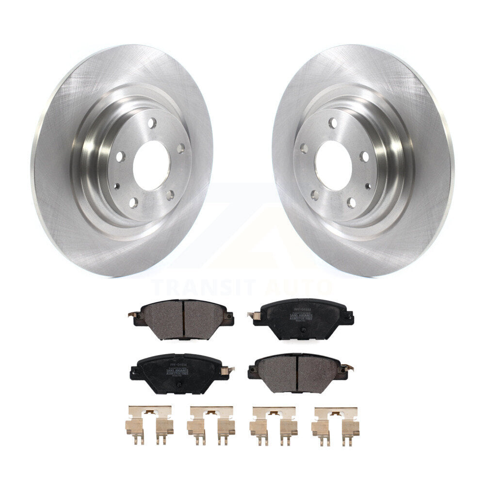 Kit de disques de frein à disque arrière et de plaquettes semi-métalliques pour Mazda CX-9 2016 – 2023
