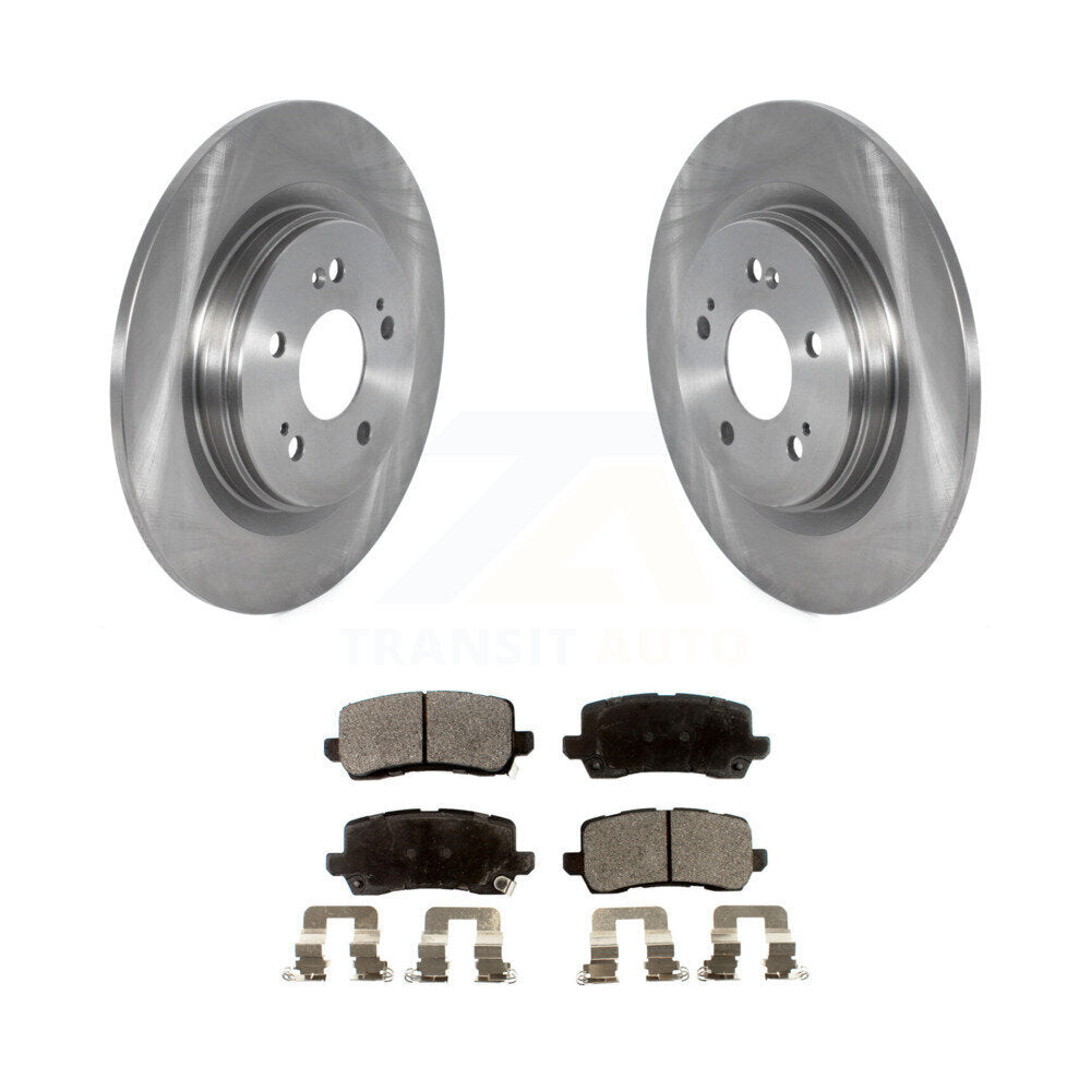 Kit de disques de frein à disque arrière et plaquettes semi-métalliques pour Honda Odyssey 2018-2023