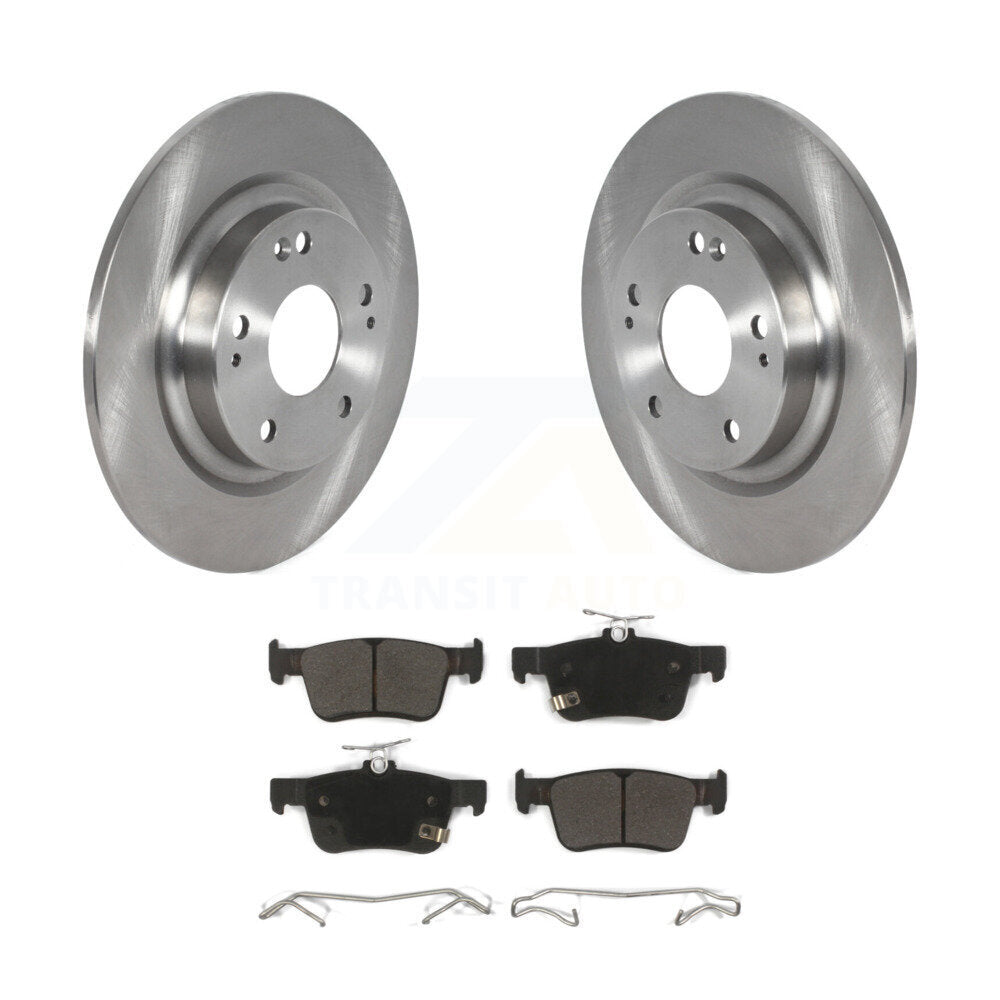 Kit de disques de frein à disque arrière et plaquettes semi-métalliques pour Honda Civic K8F-102807