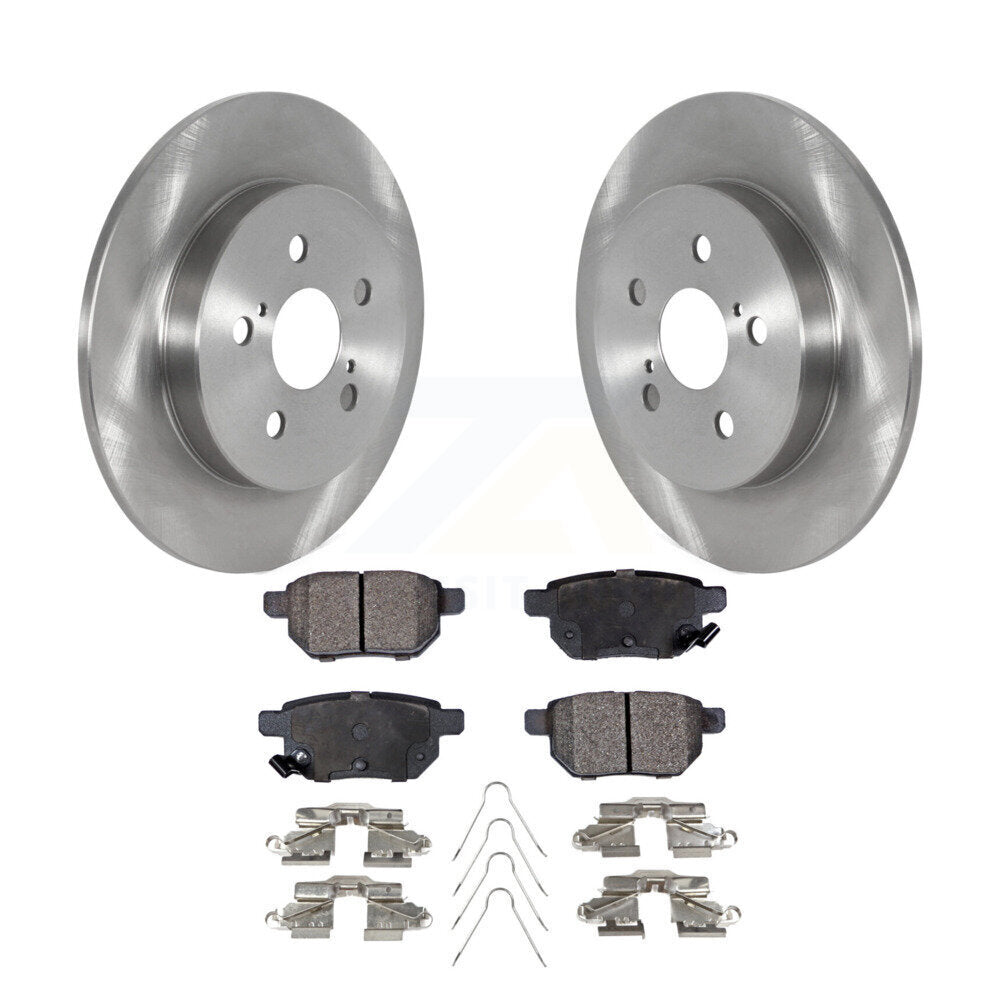 Kit de rotors de frein à disque arrière et de plaquettes semi-métalliques pour Toyota Corolla 2.0L 2019