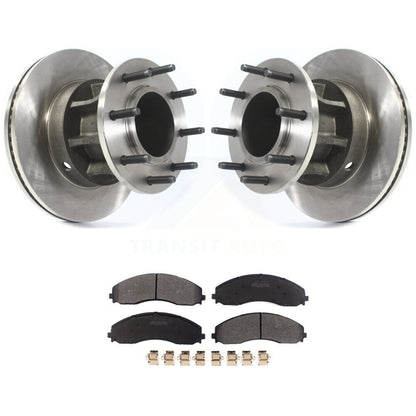 Rotors de frein avant et Kit de plaquettes semi-métalliques pour Ford F-450 Super Duty F-550 4 X