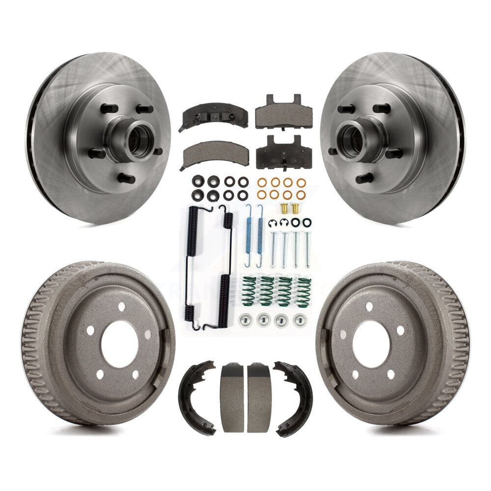 Kit de plaquettes et de tambour semi-métalliques, Rotor de frein avant et arrière, pour Chevrolet C1500 Suburba