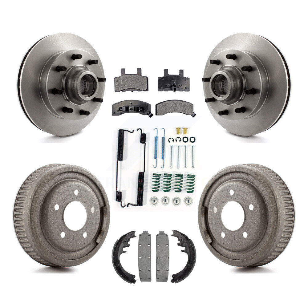 Kit de plaquettes et de tambour semi-métalliques, Rotor de frein avant et arrière, pour Chevrolet C1500 Suburba