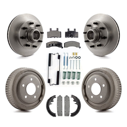 Kit de plaquettes et de tambour semi-métalliques, Rotor de frein avant et arrière, pour Chevrolet C1500 Suburba