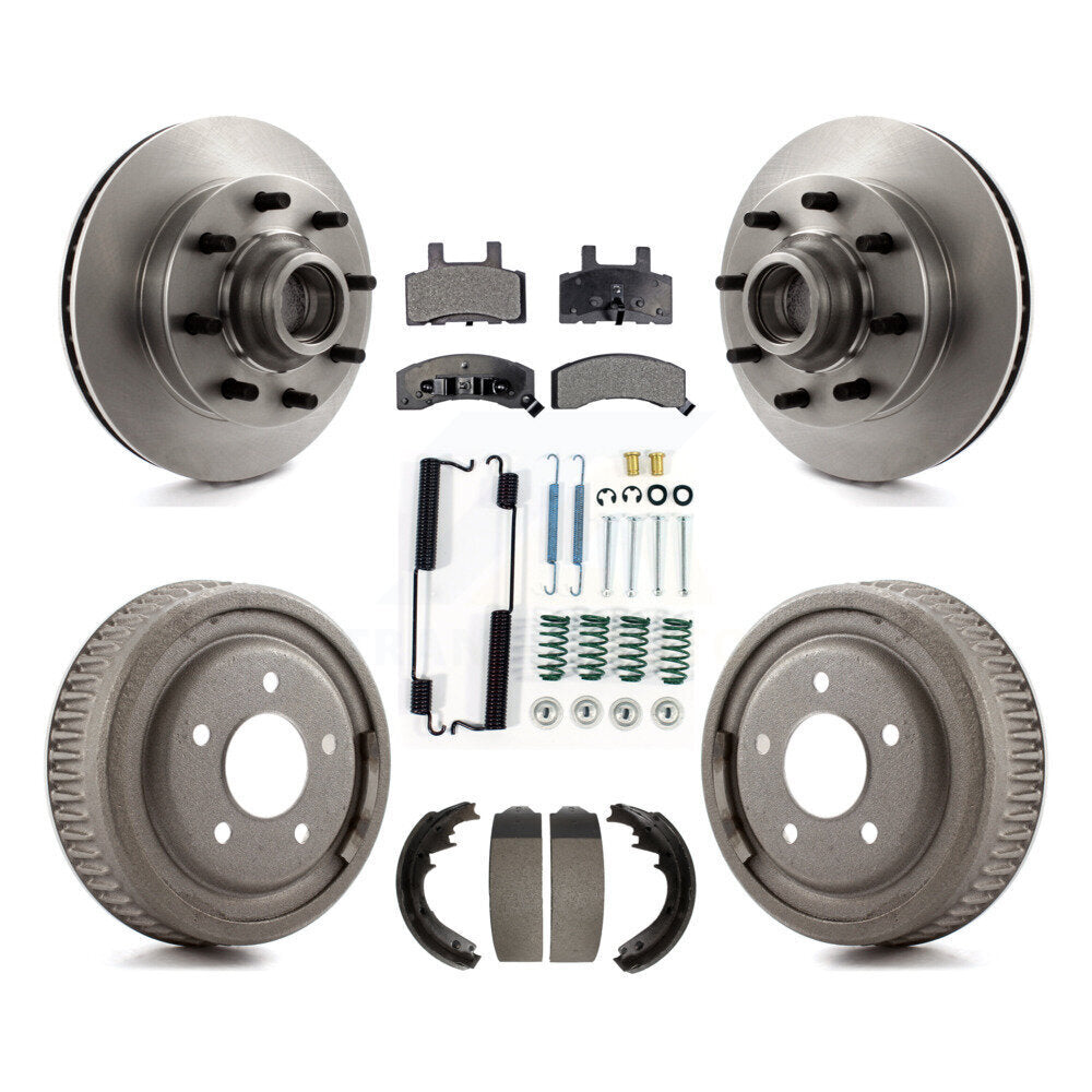 Kit de plaquettes et de tambour semi-métalliques, Rotor de frein avant et arrière, pour Chevrolet C1500 Suburba