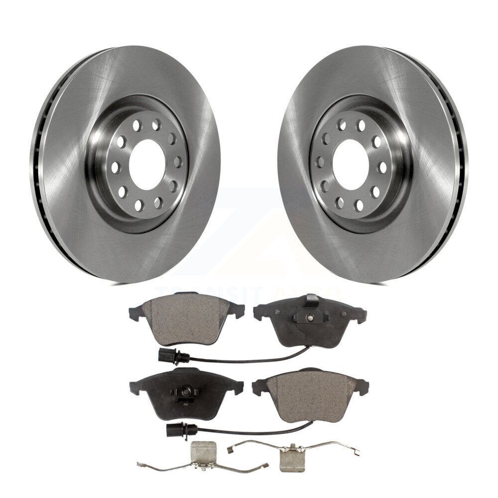 Kit de disques de frein à disque avant et plaquettes semi-métalliques pour Audi A4 Quattro