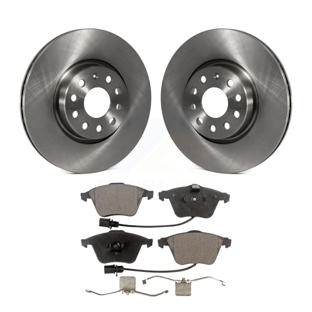 Kit de disques de frein à disque avant et plaquettes semi-métalliques pour Volkswagen CC R32