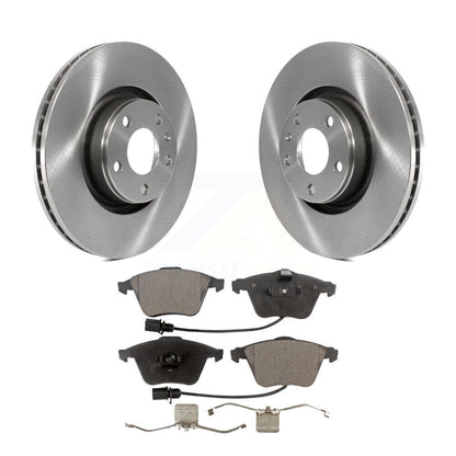 Kit de disques de frein à disque avant et plaquettes semi-métalliques pour Audi A6 Quattro