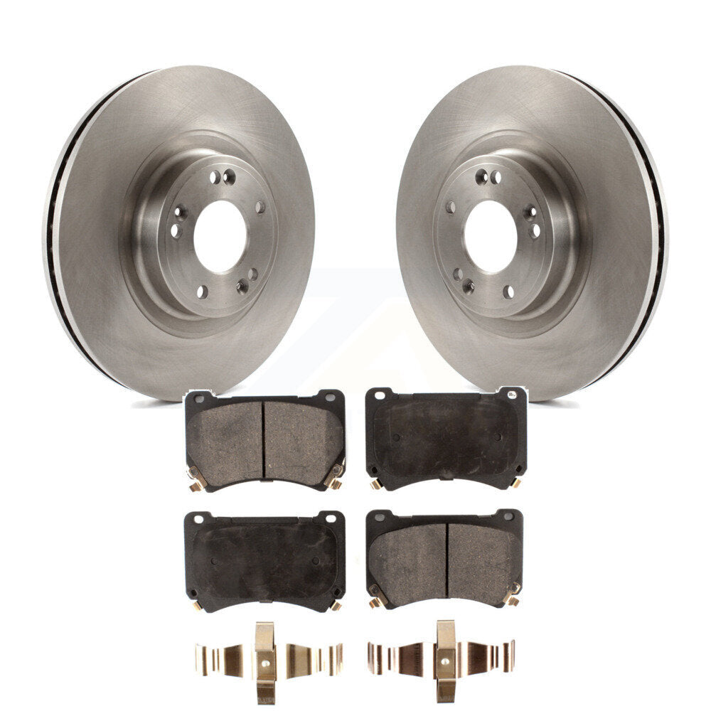 Kit de disques de frein à disque avant et plaquettes semi-métalliques pour Hyundai Genesis