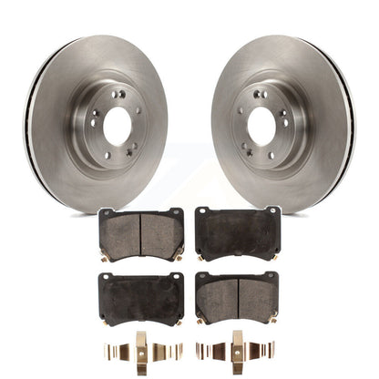 Kit de disques de frein à disque avant et plaquettes semi-métalliques pour Hyundai Genesis