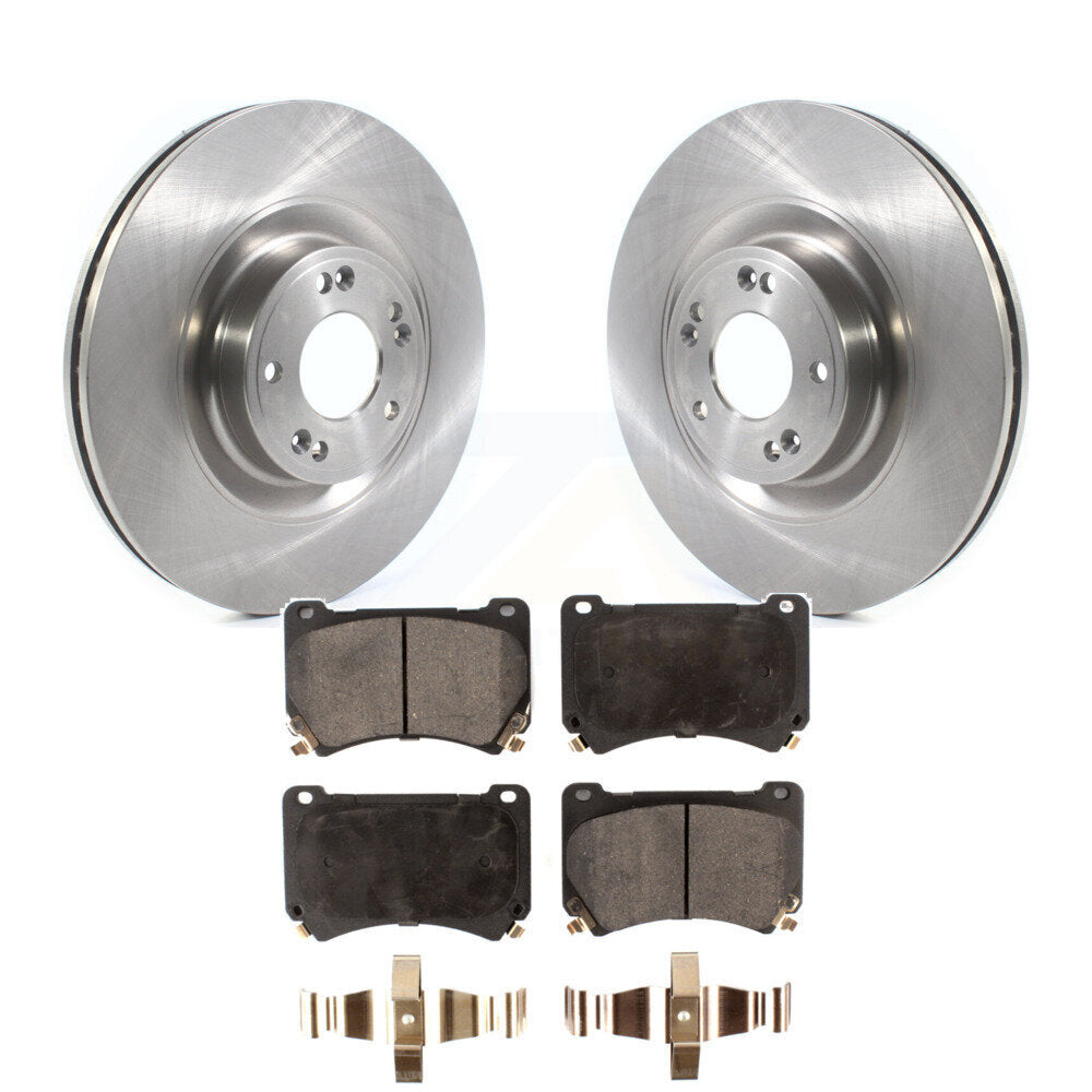 Kit de disques de frein à disque avant et plaquettes semi-métalliques pour Hyundai Genesis Equus