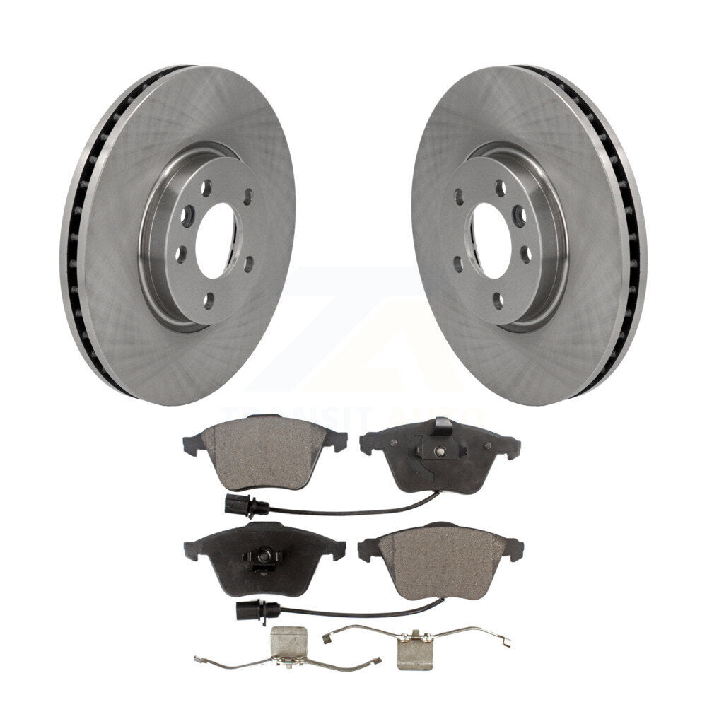 Kit disques de frein à disque avant et plaquettes semi-métalliques pour Volkswagen CC K8F-102837