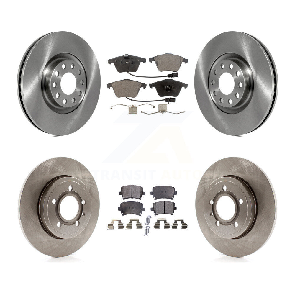 Kit de disques de frein à disque avant et arrière et plaquettes semi-métalliques pour Audi A4 Quattro