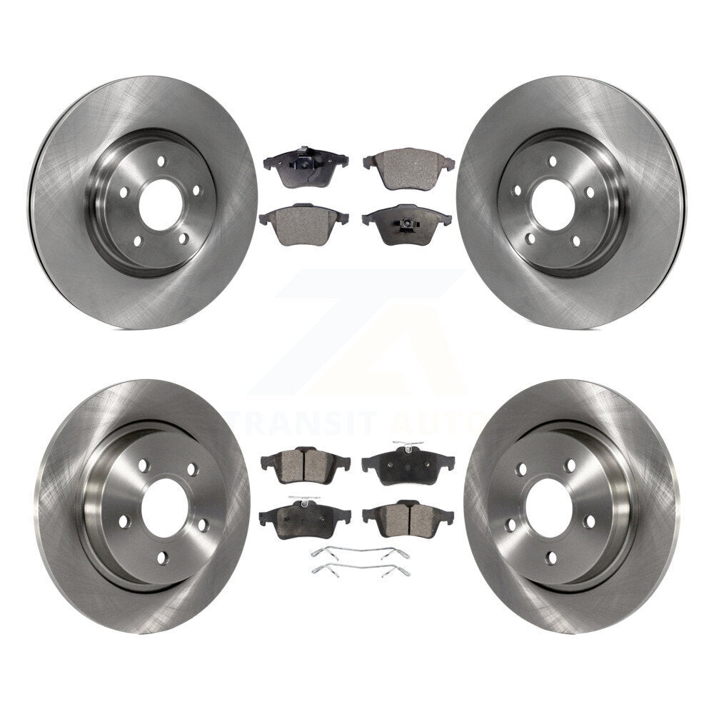 Kit de rotors de frein à disque avant et arrière et plaquettes semi-métalliques pour Volvo S40 V50 C70