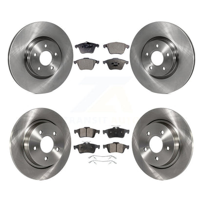 Kit de rotors de frein à disque avant et arrière et plaquettes semi-métalliques pour Volvo S40 V50 C70