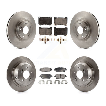 Kit de rotors de frein à disque avant et arrière et plaquettes semi-métalliques pour Hyundai Genesis
