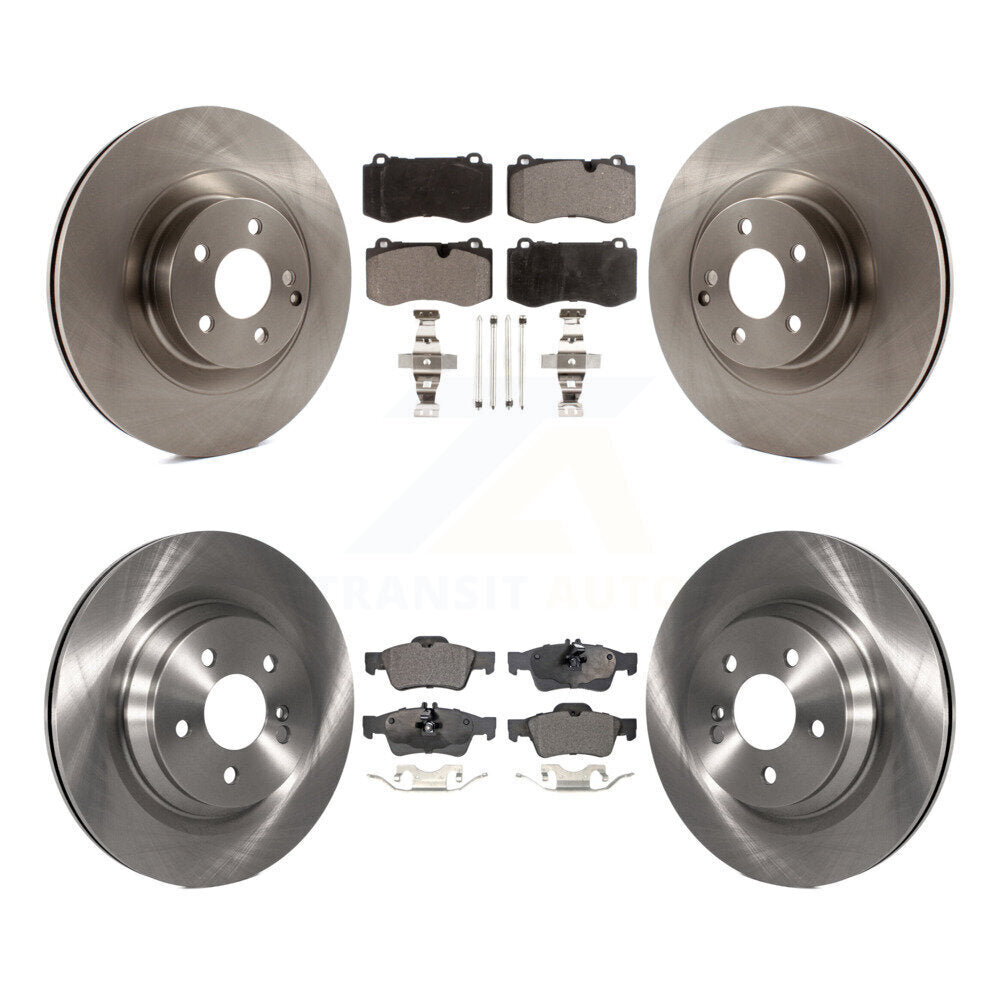 Kit de rotor de frein avant et arrière et plaquettes semi-métalliques pour Mercedes-Benz S550 S450 SL55
