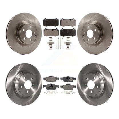 Kit de rotor de frein avant et arrière et plaquettes semi-métalliques pour Mercedes-Benz S550 S450 SL55