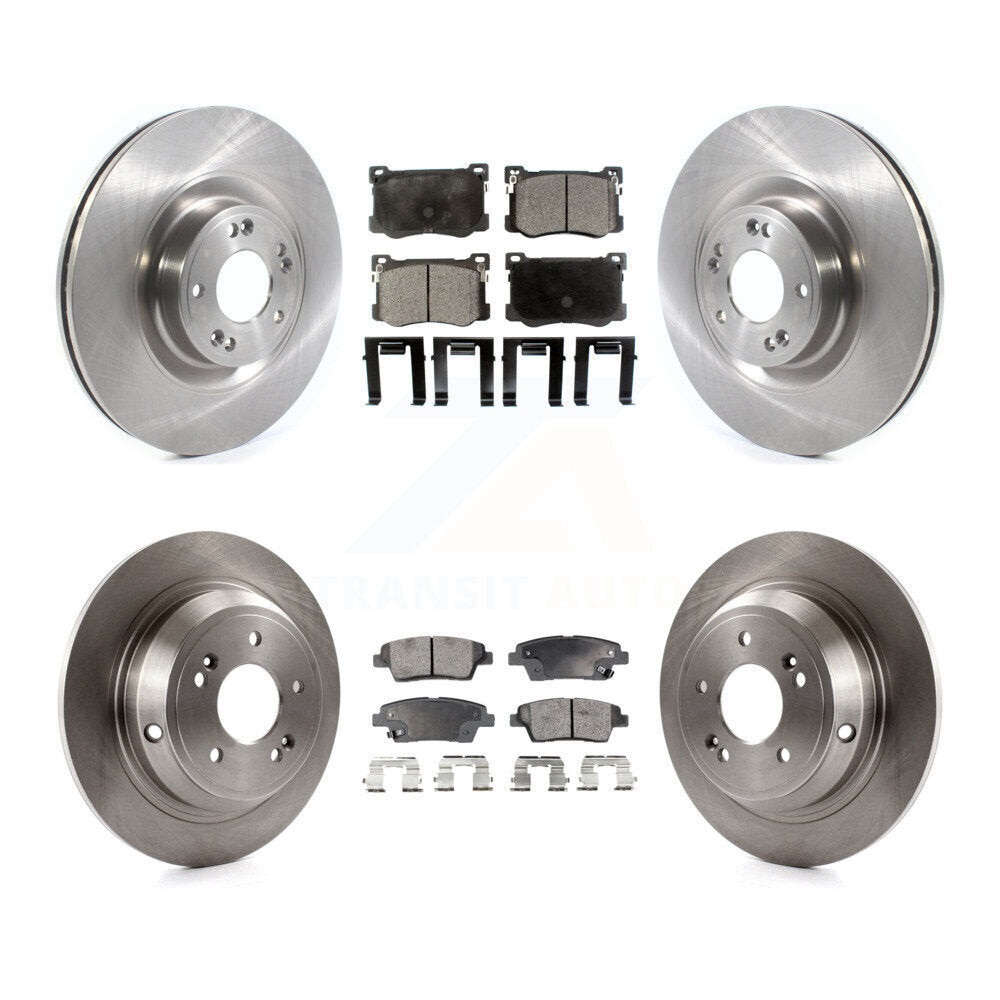 Kit de rotors de frein avant et arrière et plaquettes semi-métalliques, pour Hyundai Genesis G80 Kia K90