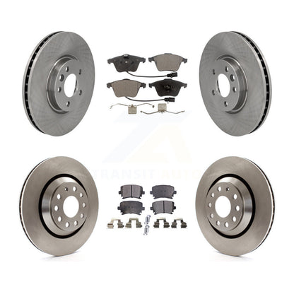 Kit de disques de frein à disque avant et arrière et plaquettes semi-métalliques pour Volkswagen CC