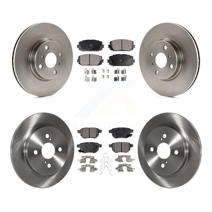 Kit de rotors de frein à disque avant et arrière et plaquettes semi-métalliques pour Toyota Yaris