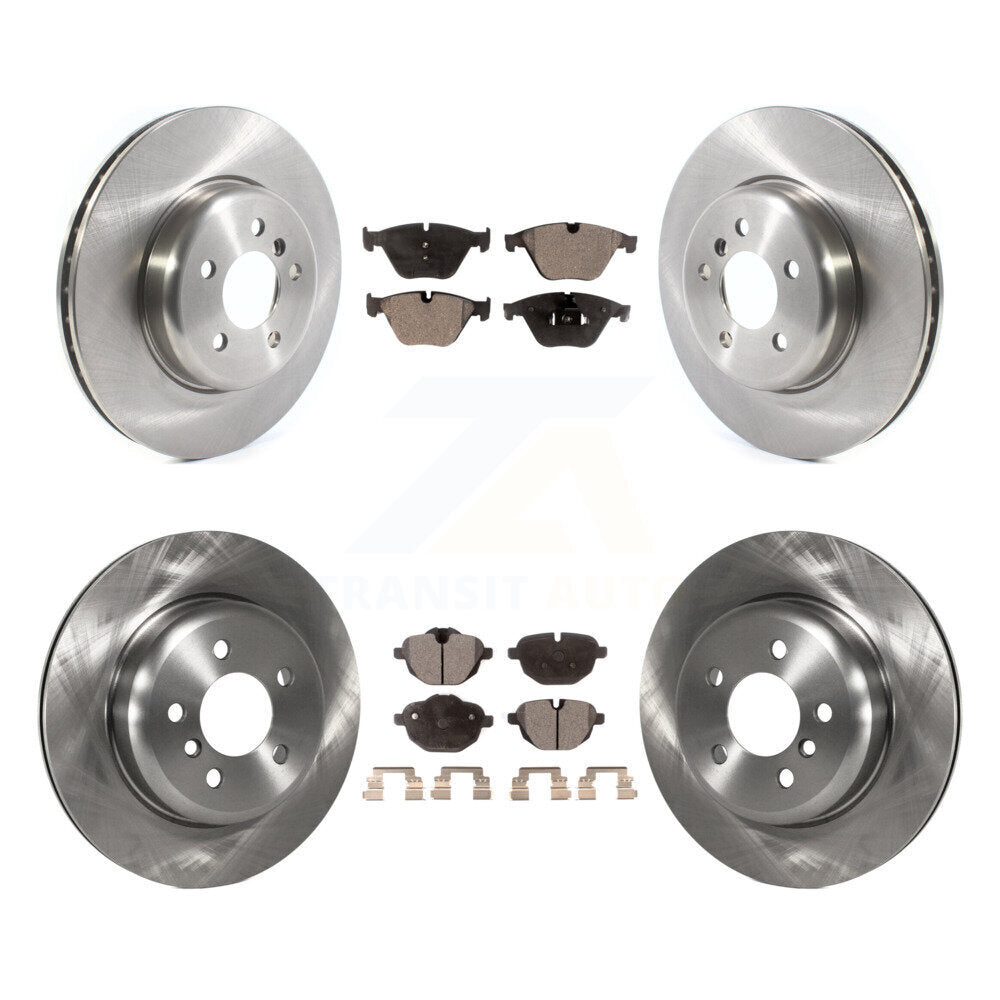 Kit de rotor de frein à disque avant et arrière et plaquettes semi-métalliques pour BMW 535i xDrive 535d