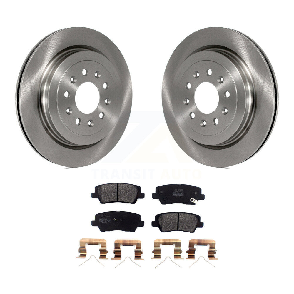 Kit de disques de frein à disque arrière et plaquettes semi-métalliques pour Cadillac ATS K8F-102857