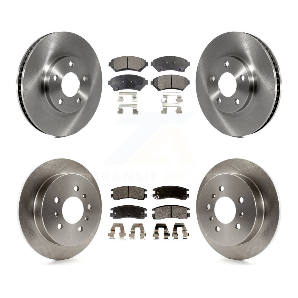 Rotors de frein avant arrière et Kit de plaquettes semi-métalliques pour Chevrolet Impala Monte Carl