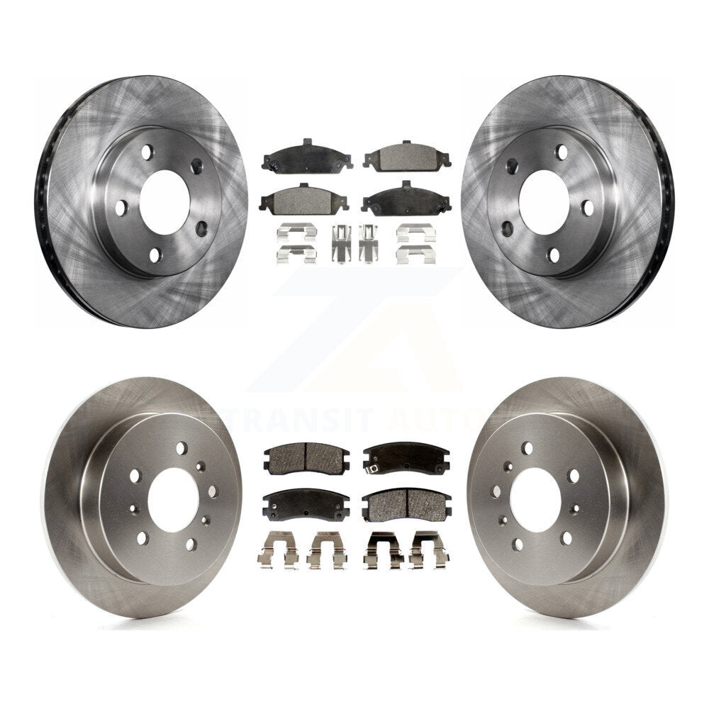Kit de rotor de frein avant et arrière et plaquettes semi-métalliques pour Pontiac Grand Am Oldsmobil