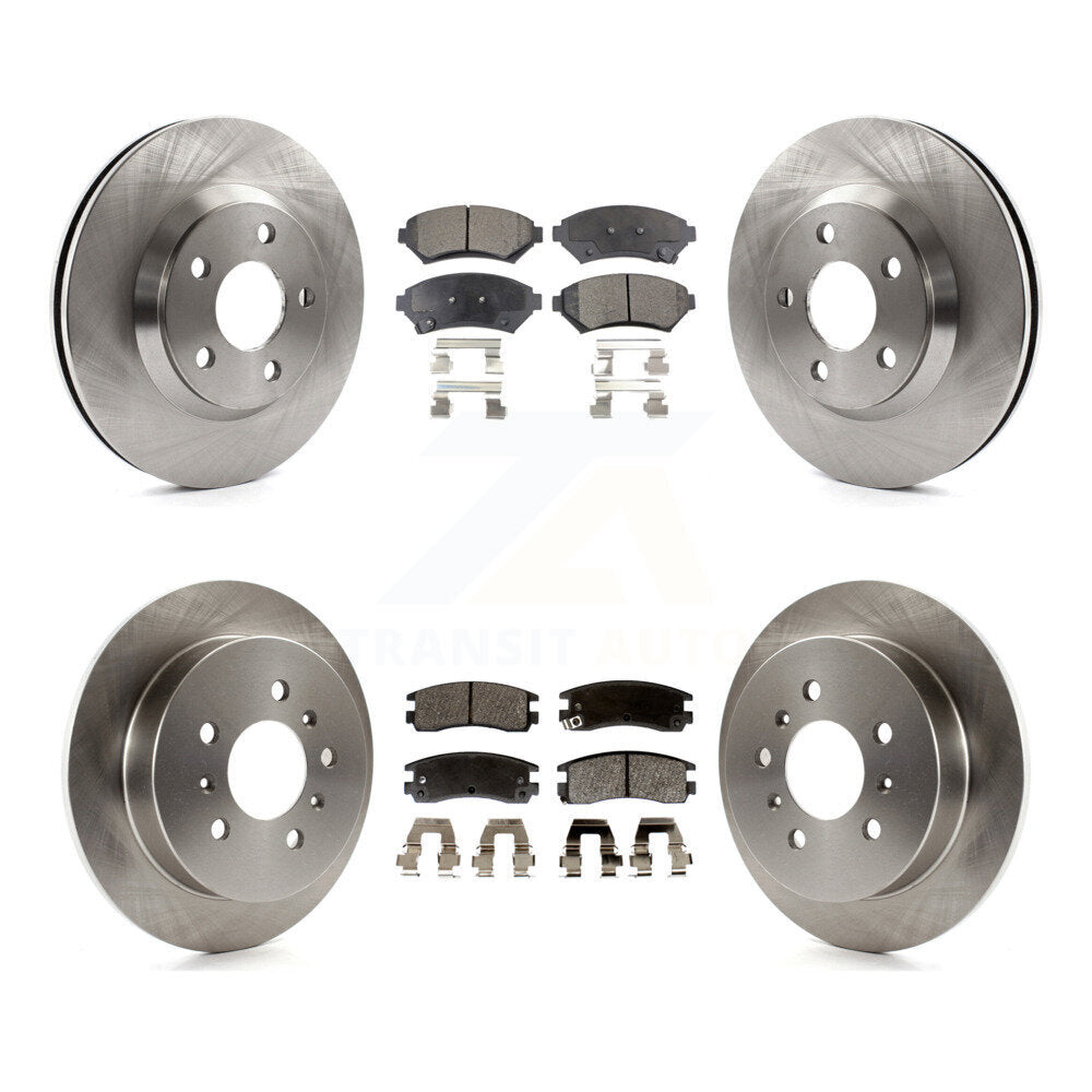 Rotors de frein avant arrière et Kit de plaquettes semi-métalliques pour Chevrolet Impala Monte Carl
