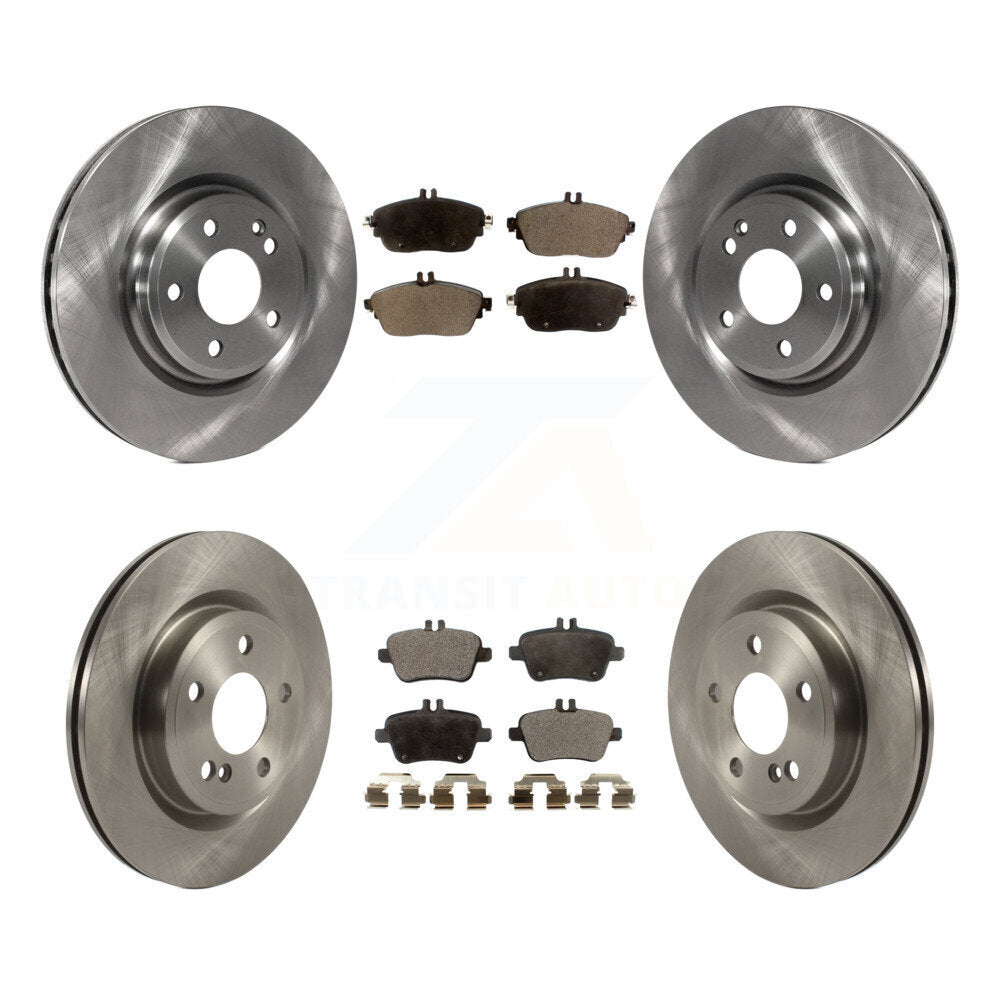 Kit de rotor de frein avant et arrière et plaquettes semi-métalliques pour Mercedes-Benz GLA250 CLA25