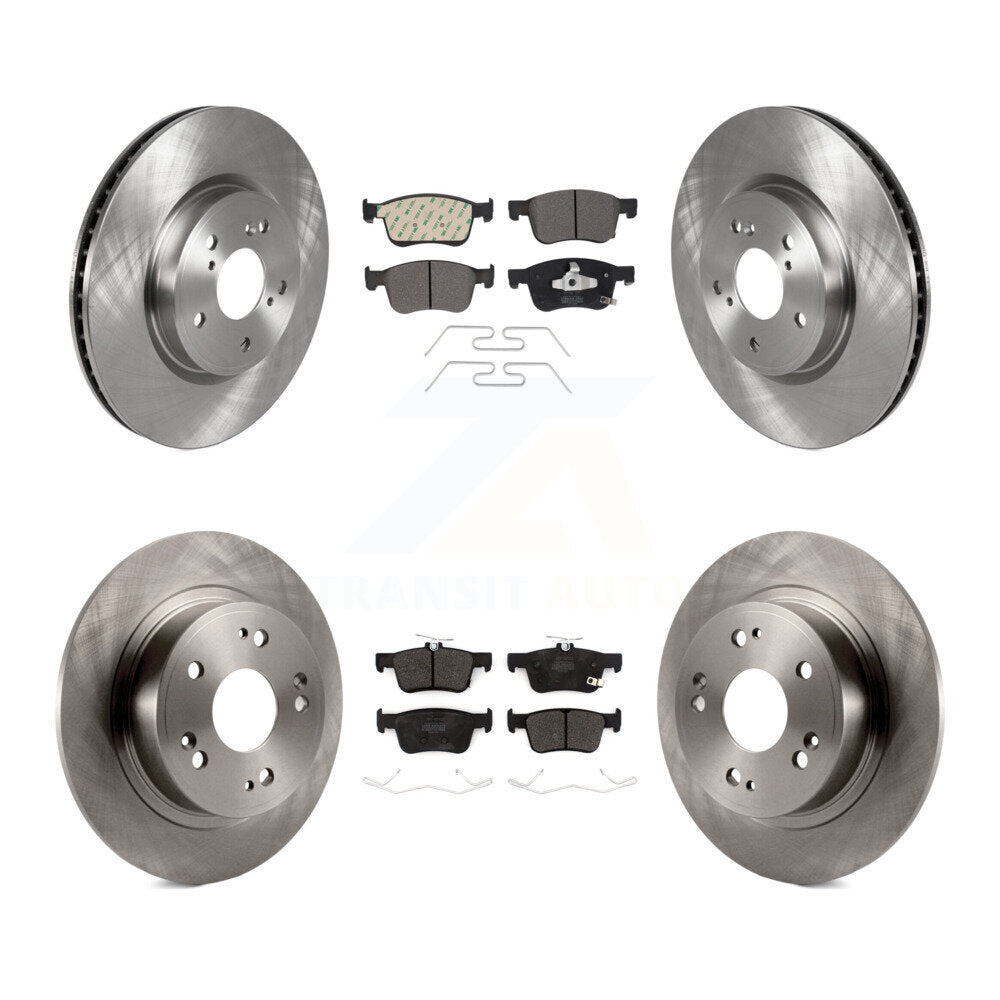 Kit de rotors de frein à disque avant et arrière et plaquettes semi-métalliques pour Honda Accord