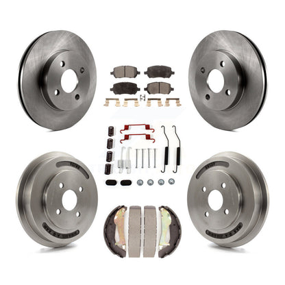 Kit de tambour à plaquettes semi-métalliques pour rotors de frein avant et arrière (7 pièces) pour Chevrolet Cobalt G