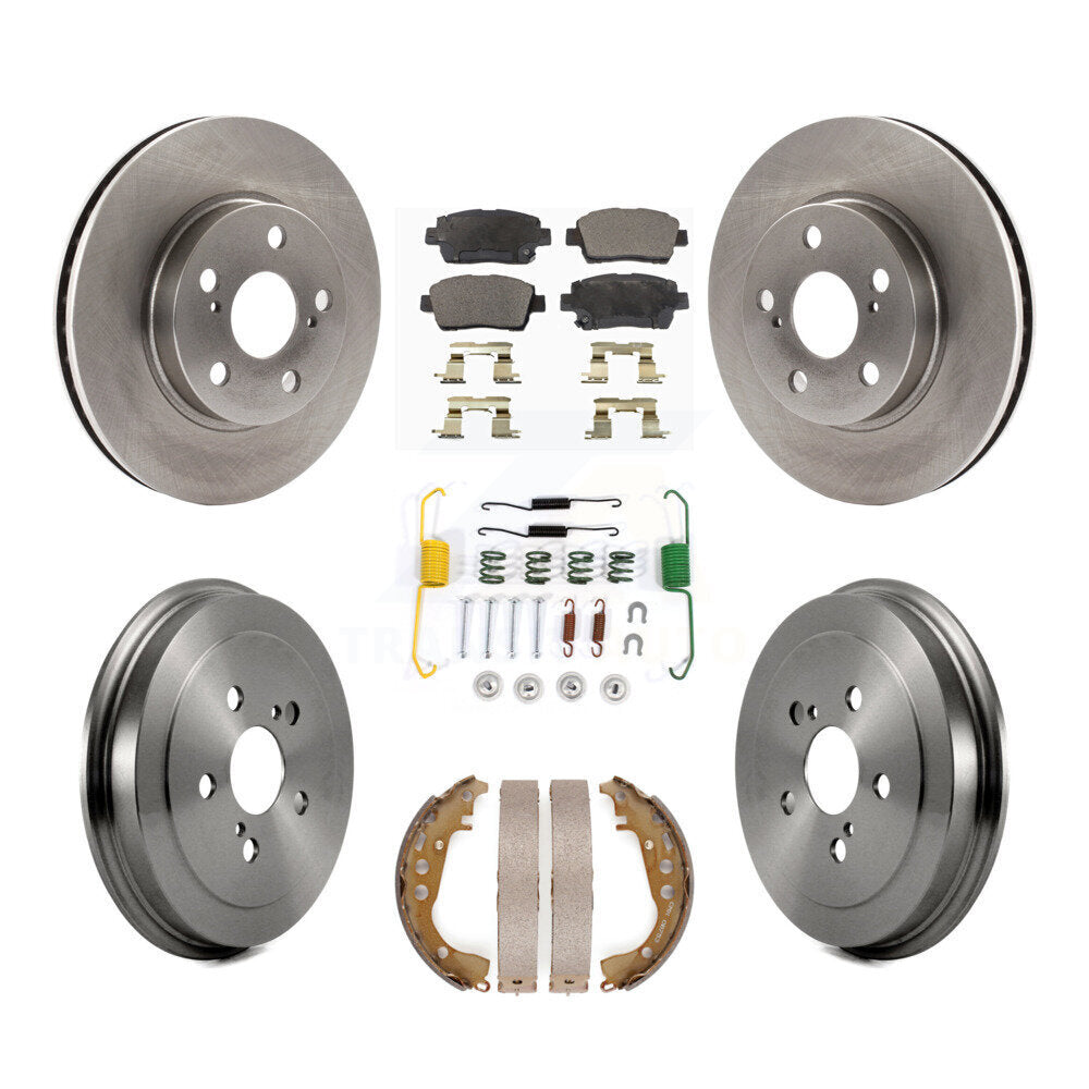 Kit de tambour à plaquettes semi-métalliques pour rotors de frein avant et arrière (7 pièces) pour Toyota Celica G 00