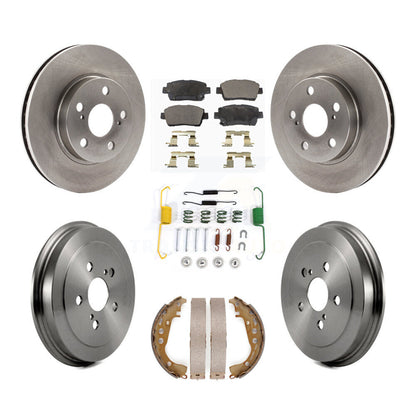 Kit de tambour à plaquettes semi-métalliques pour rotors de frein avant et arrière (7 pièces) pour Toyota Celica G 00