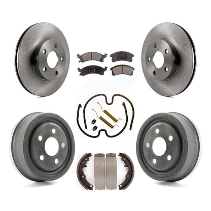 Kit de tambour à plaquettes semi-métalliques, Rotor de frein à disque avant et arrière (7 pièces) pour Pontiac Sunfir
