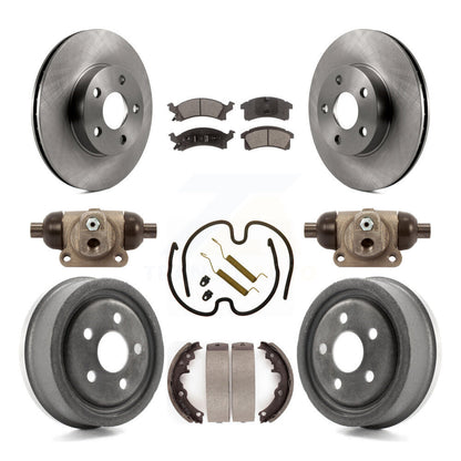 Kit de tambour à plaquettes semi-métalliques, Rotor de frein à disque avant et arrière (9 pièces) pour Pontiac Sunfir