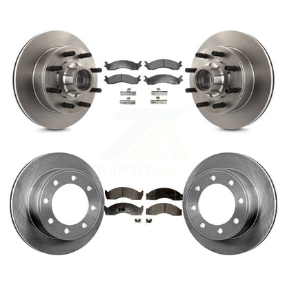 Rotors de frein à disque avant et arrière, Kit de plaquettes semi-métalliques pour Ford Econoline Super Dut