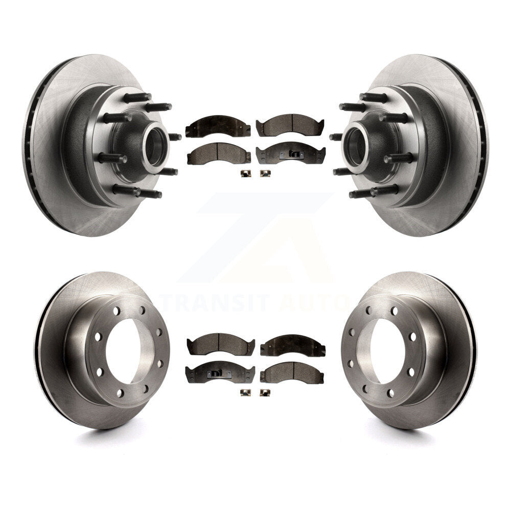 Kit de plaquettes semi-métalliques de Rotor de frein avant et arrière, pour Ford E-450 Econoline Super Dut